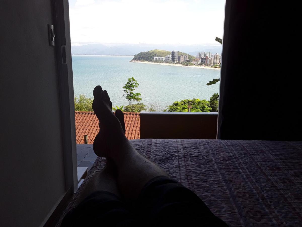 Hotel Honey Moon - Vista do mar na cama. Caraguatatuba Exterior foto
